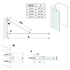 Kép 3/3 - VARIO BLACK HPL tábla zuhanyfal, fali profillal, merőleges merevítő nélkül, 1000 mm