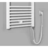 Kép 4/5 - AQUALINE DIRECT-E elektromos fürdőszobai radiátor fűtőpatronnal, egyenes, 450x1320mm, 400W, fehér