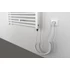 Kép 5/5 - AQUALINE DIRECT-E elektromos fürdőszobai radiátor fűtőpatronnal, egyenes, 600x1320mm, 600W, fehér