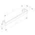 Kép 2/4 - COLONNA törölközőtartó radiátorra, 450x74mm, csiszolt inox