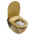 Kép 7/8 - CREAVIT PAULA WC ülőke, Slim soft close, duroplast, arany