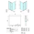 Kép 2/11 - DEEP szögletes zuhanykabin 1200x750mm, balos/jobbos,transparent