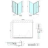 Kép 2/8 - DEEP szögletes zuhanykabin 1000x900mm, balos/jobbos, transparent