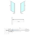 Kép 2/8 - POLYSAN MODULAR Fix zuhanyfal, L típusú, ajtós változat, 2/1-es modul, 1000mm
