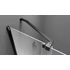 Kép 7/8 - POLYSAN MODULAR SHOWER tolóajtó fix résszel, 1600mm, fekete, transzparent üveg