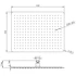 Kép 2/4 - SLIM fejzuhany, téglalap, 400x300mm, inox