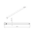 Kép 2/9 - POLYSAN MODULAR Kiegészítő merevítő MSBR1-hez, 800mm, króm
