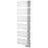 Kép 3/6 - VOLGA fürdőszobai radiátor, 500x1500mm, 399W, szálcsiszolt inox