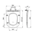 Kép 2/4 - BELLO SLIM Soft Close  WC-ülőke