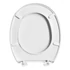 Kép 4/6 - AQUALINE FIXET WC-ülőke, polypropylen, fehér