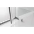 Kép 8/10 - THRON LINE ROUND eltolható zuhanyajtó 1200mm, Kerek görgők, transzparent üveg
