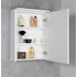 Kép 5/5 - AQUALINE KAWA STRIP tükrösszekrény, LED világítással 50x70x22cm, fehér