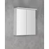 Kép 3/5 - AQUALINE KAWA STRIP tükrösszekrény, LED világítással 60x70x22cm, fehér