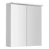 Kép 1/5 - AQUALINE KAWA STRIP tükrösszekrény, LED világítással 60x70x22cm, fehér