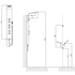 Kép 2/5 - PRESTIGE termosztatikus zuhanypanel, 200x1400mm, INOX