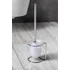 Kép 3/3 - BEMETA OMEGA Álló WC kefetartó, üveg, fehér kefe, 110x400x130mm, króm (104113102)