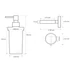Kép 2/2 - BEMETA NEO Szappanadagoló, 80x190x133mm, 230ml, inox/matt (104109016)