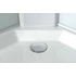Kép 7/11 - AQUALINE AIGO íves zuhanybox, 90x90x206cm, fehér profil, transzparent üveg