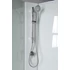 Kép 8/11 - AQUALINE AIGO íves zuhanybox, 90x90x206cm, fehér profil, transzparent üveg