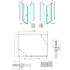 Kép 3/10 - POLYSAN ZOOM LINE BLACK nyílóajtó fix résszel, 1200mm, transzparent üveg, fekete