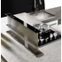 Kép 4/7 - SIRIUS - Páraelszívó S-DD2 TC/L EM 58 fekete üveg/inox motor nélkül + plazma filter QUADRO 800 R