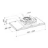 Kép 2/6 - SIRIUS - Páraelszívó SLT-971 90 cm TW Fehér brushless + QUADRO 800 R plazma szűrő