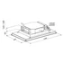 Kép 2/4 - SIRIUS - Páraelszívó SLT-971 EM 120 cm H 160 TW Inox motor nélkül + ajándék CATA mikro MW-5120 DG
