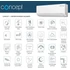 Kép 2/5 - CONCEPT AG 12K Wi-Fi split klíma, beltéri (Multisplit kompatibilis), R32, 3.5kW