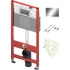 Kép 1/2 - TECE Base falba építhető WC szett Base tartállyal, TECEnow króm nyomólappal, 1120 mm