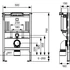 Kép 2/2 - TECE Profil falba építhető WC modul Uni tartállyal, easy fit rendszerrel, 750 mm