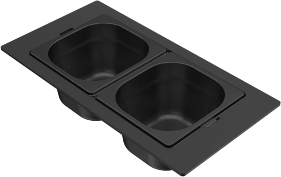 ELLECI - KF042100BK Gourmet szett 1/6 ZEN fekete - A készlet erejéig rendelhető!