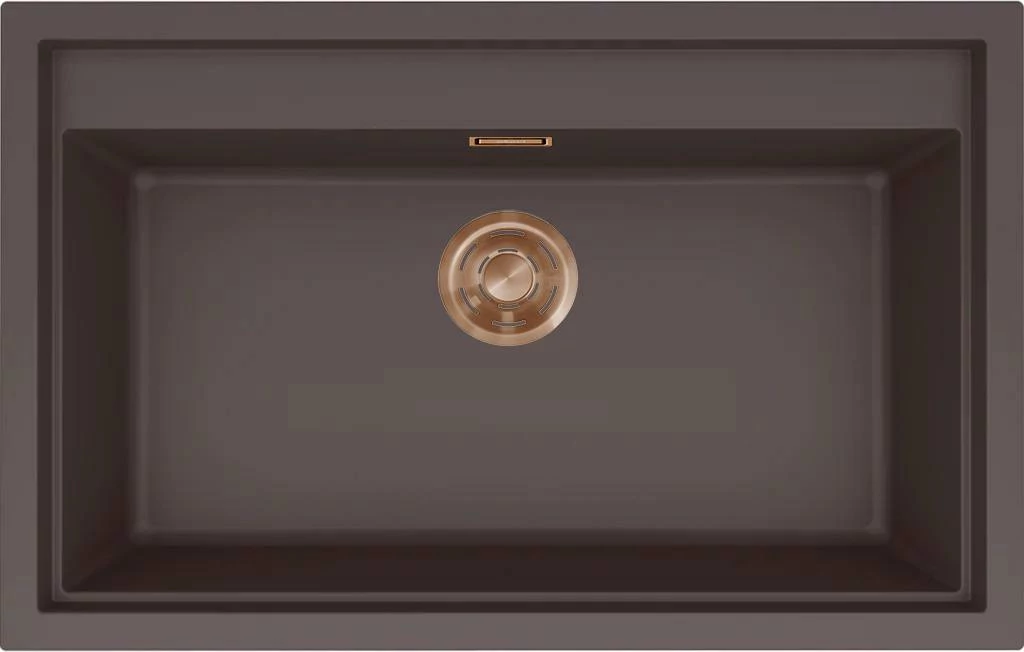 ELLECI- Mosogatótálca Sintesi 130 Keratek K87 Cocoa bronz tartozékokkal