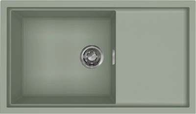 ELLECI - Mosogatótálca Sintesi 410 K82 Sage Green inox tartozékokkal