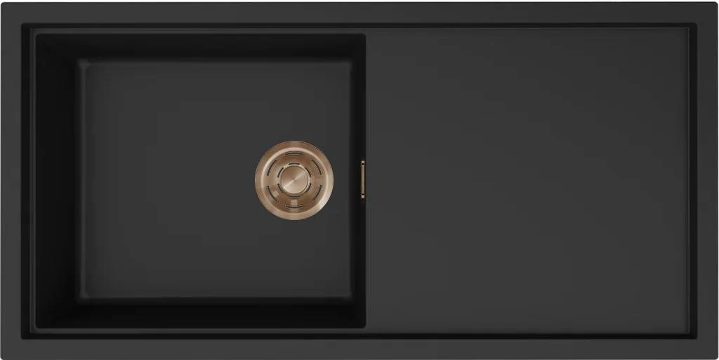 ELLECI- Mosogatótálca Sintesi 480 Keratek K86 Black bronz tartozékokkal