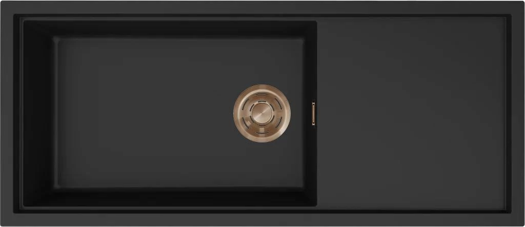 ELLECI- Mosogatótálca Sintesi 510 Keratek K86 Black bronz tartozékokkal