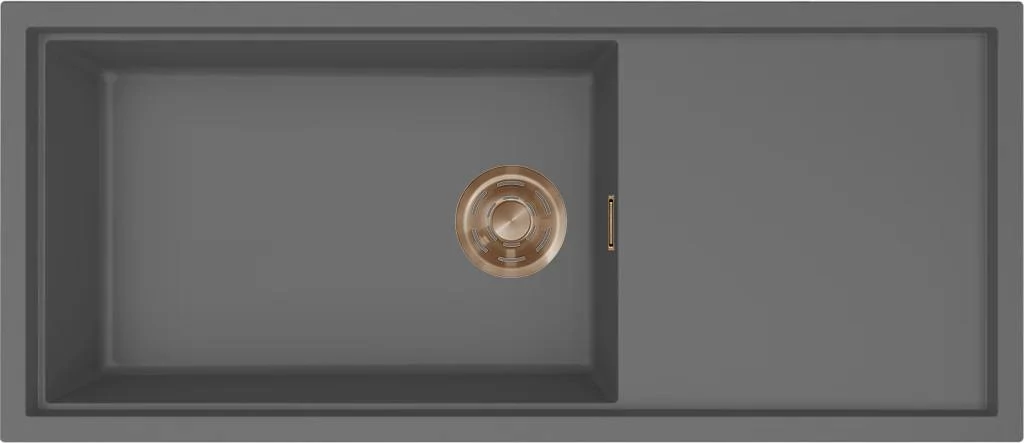 ELLECI- Mosogatótálca Sintesi 510 Keratek K99 Dark Grey bronz tartozékokkal