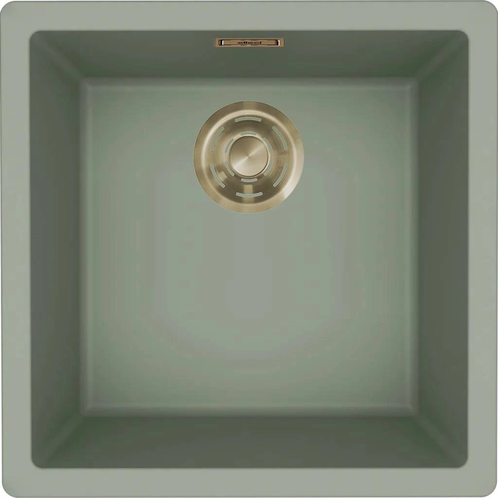 ELLECI- Mosogatótálca Zen 102 Keratek K82 Sage Green arany tartozékokkal