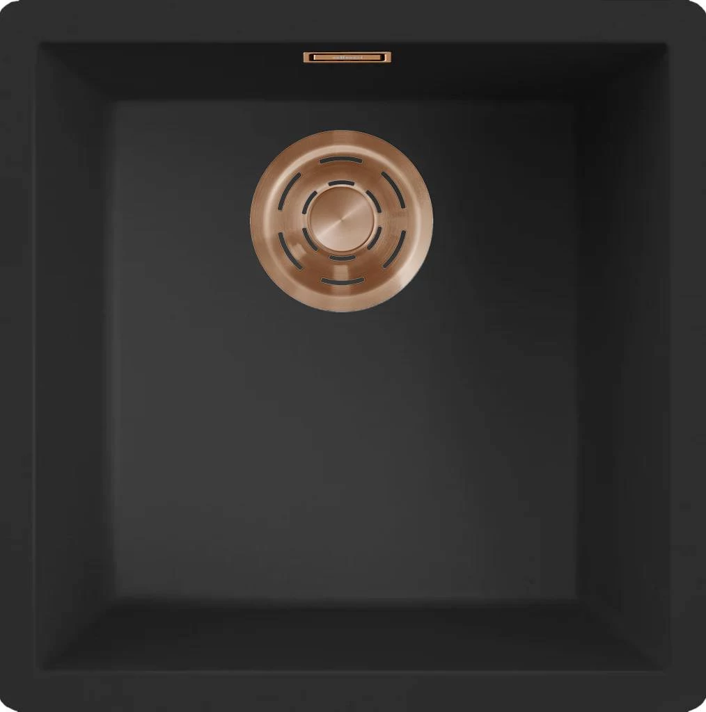 ELLECI- Mosogatótálca Zen 102 Keratek K86 Black bronz tartozékokkal