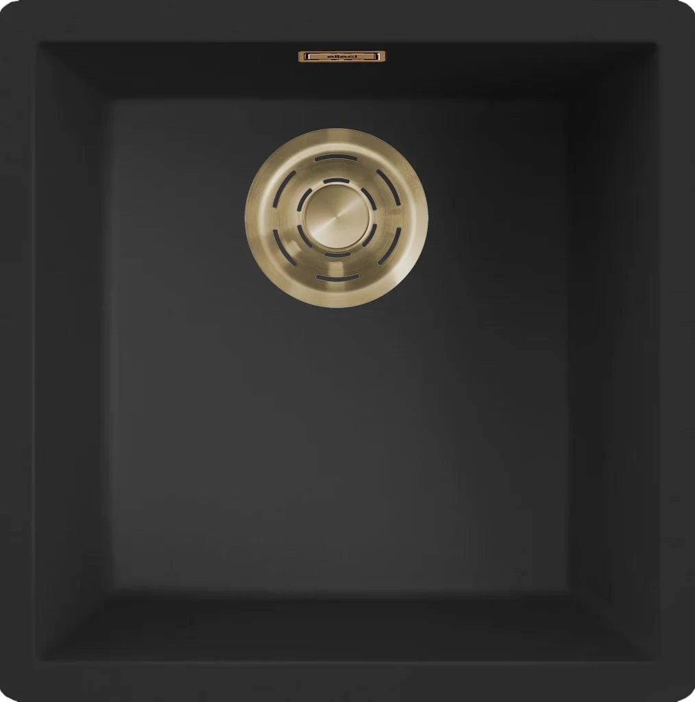 ELLECI- Mosogatótálca Zen-F 102 Keratek K86 Black arany tartozékokkal