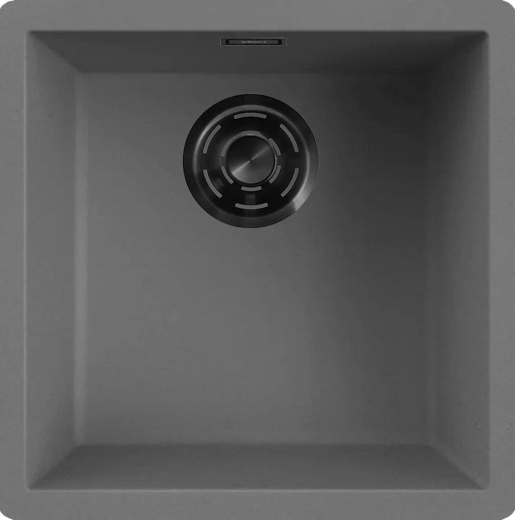 ELLECI- Mosogatótálca Zen 102 Keratek K99 Dark Grey fekete tartozékokkal