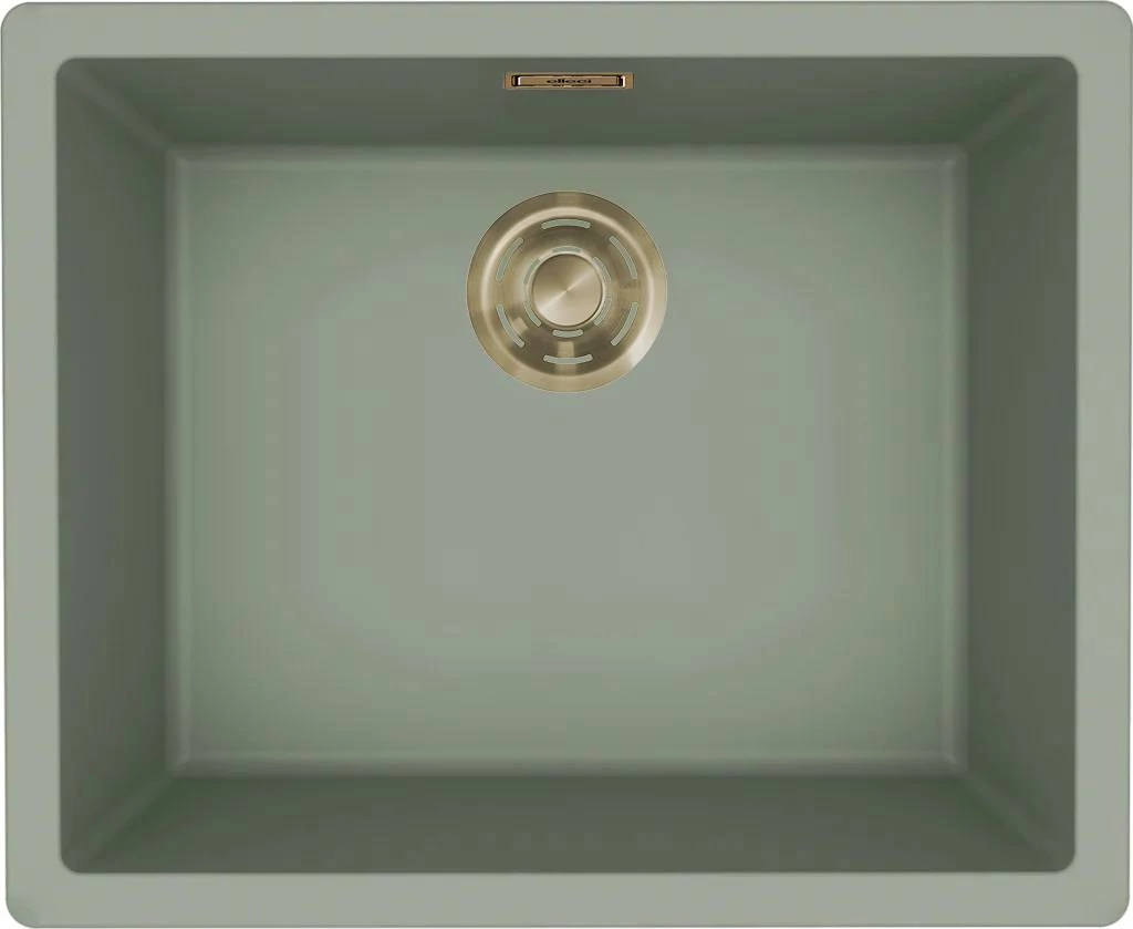 ELLECI- Mosogatótálca Zen 105 Keratek K82 Sage Green arany tartozékokkal