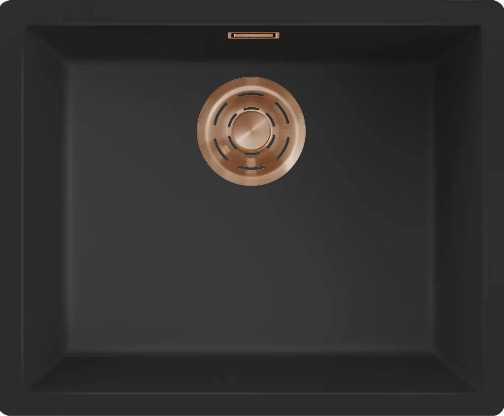 ELLECI- Mosogatótálca Zen 105 Keratek K86 Black bronz tartozékokkal