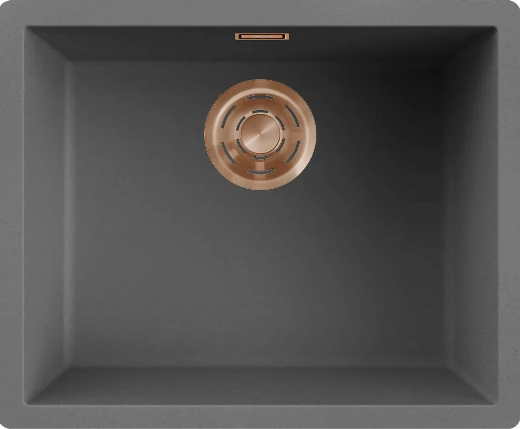 ELLECI- Mosogatótálca Zen 105 Keratek K99 Dark Grey bronz tartozékokkal