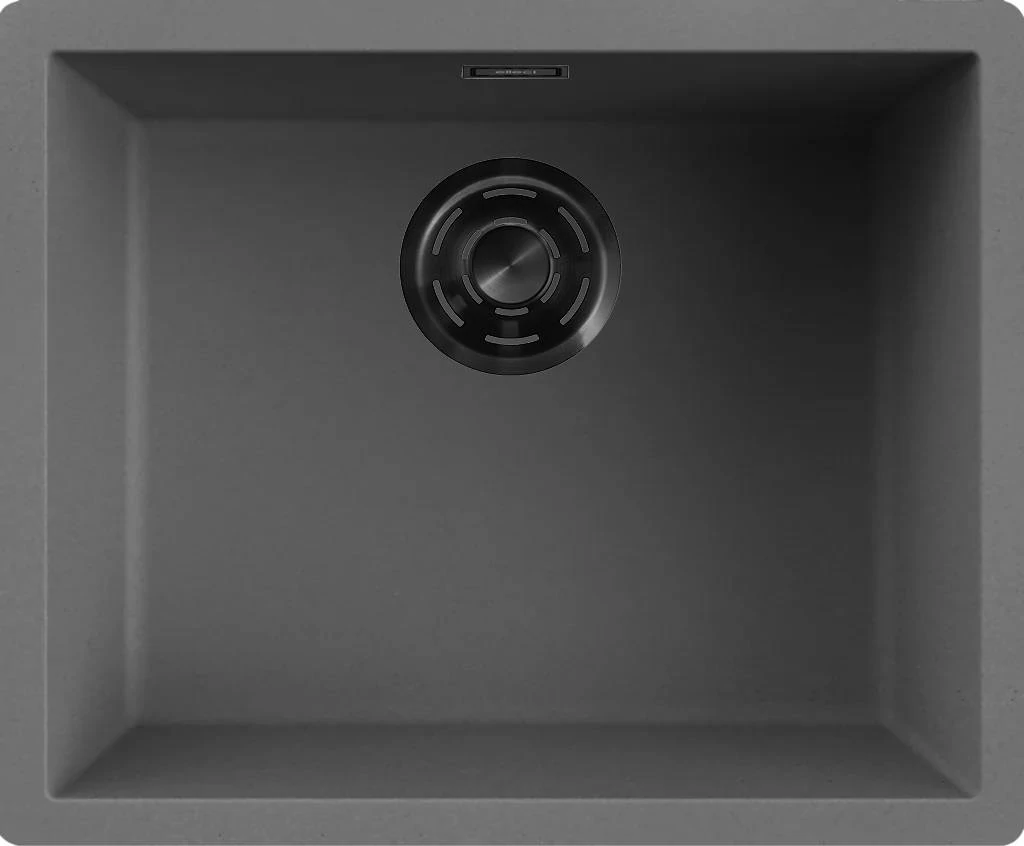 ELLECI- Mosogatótálca Zen-F 105 Keratek K99 Dark Grey fekete tartozékokkal