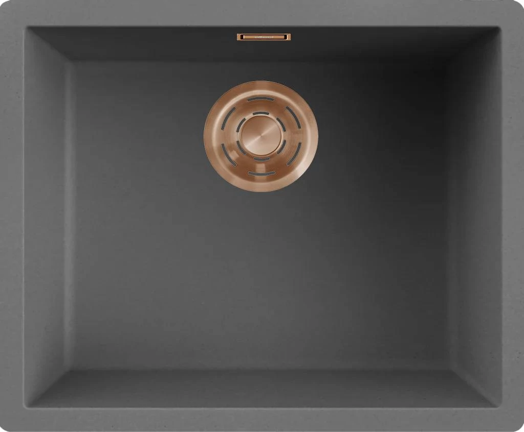 ELLECI- Mosogatótálca Zen-F 105 Keratek K99 Dark Grey bronz tartozékokkal