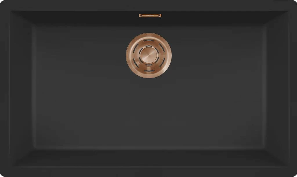 ELLECI- Mosogatótálca Zen 130 Keratek K86 Black bronz tartozékokkal