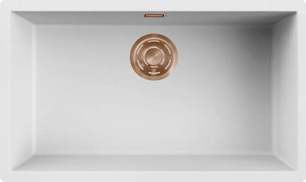ELLECI- Mosogatótálca Zen 130 Keratek K96 White bronz tartozékokkal