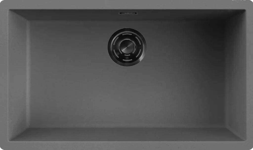 ELLECI- Mosogatótálca Zen 130 Keratek K99 Dark Grey fekete tartozékokkal