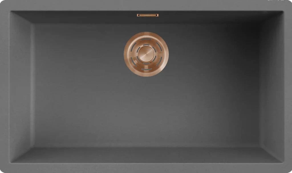 ELLECI- Mosogatótálca Zen 130 Keratek K99 Dark Grey bronz tartozékokkal