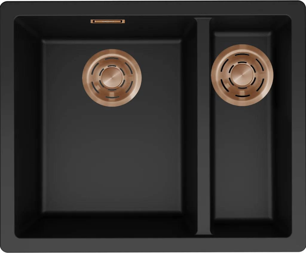 ELLECI- Mosogatótálca Zen 150 Keratek K86 Black bronz tartozékokkal